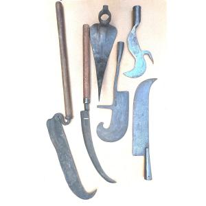 Beaux Outils de la Vigne et des Vendanges, Vallée du Rhône, XVIII- XIXe, 1900