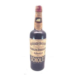 Collectible Scholtz Malaga Dulce Negro Bottle, 1960s, Good Condition