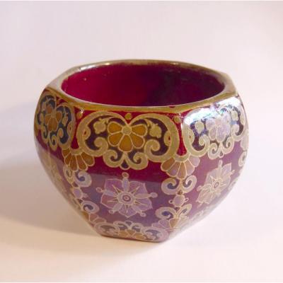 Zsolnay, Art Nouveau, Iridescent Ceramic Cup