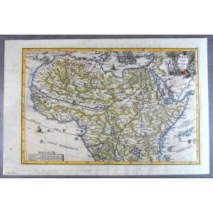 1699, Pretty Jesuit Map Of North Africa, Period Edition And Hand Colors