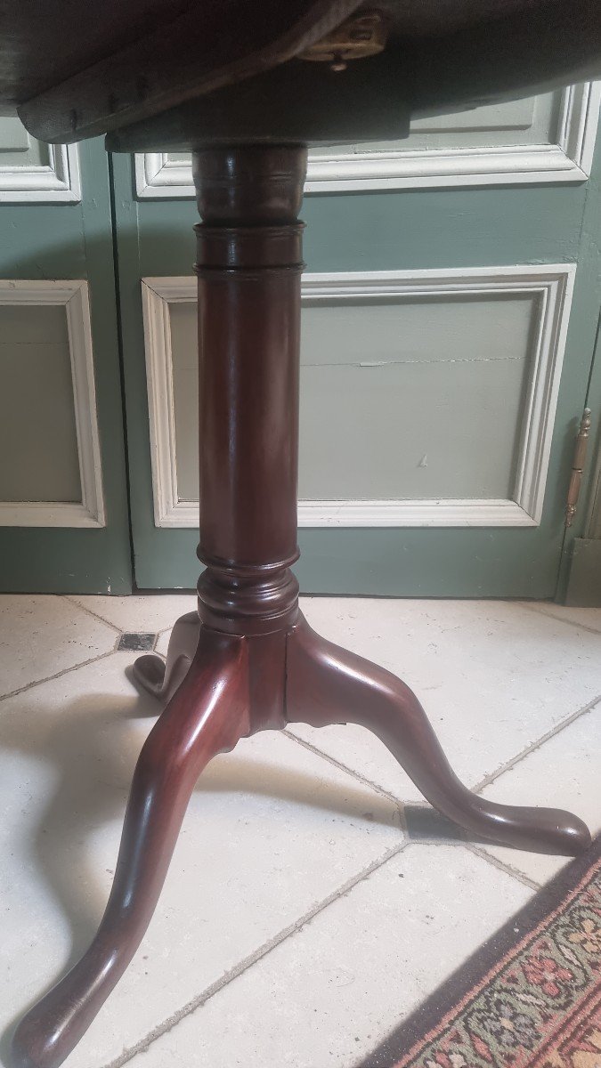 Mahogany Pedestal Table Early XIXth-photo-4