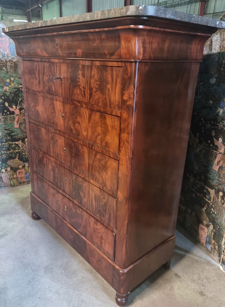 Large Restoration Period Chiffonier In Mahogany-photo-4