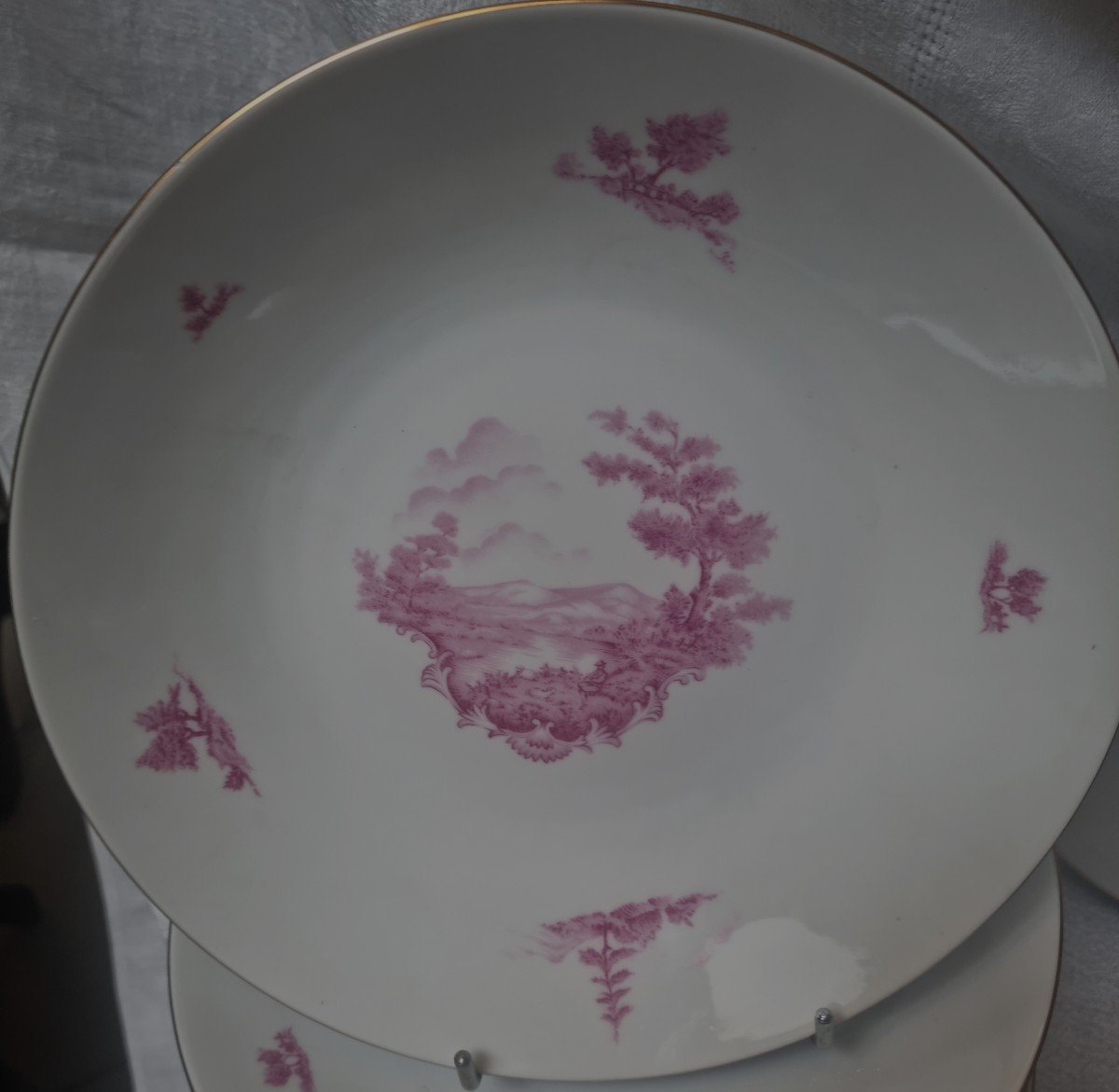 Service De Table En Porcelaine Décor Naturaliste -photo-1