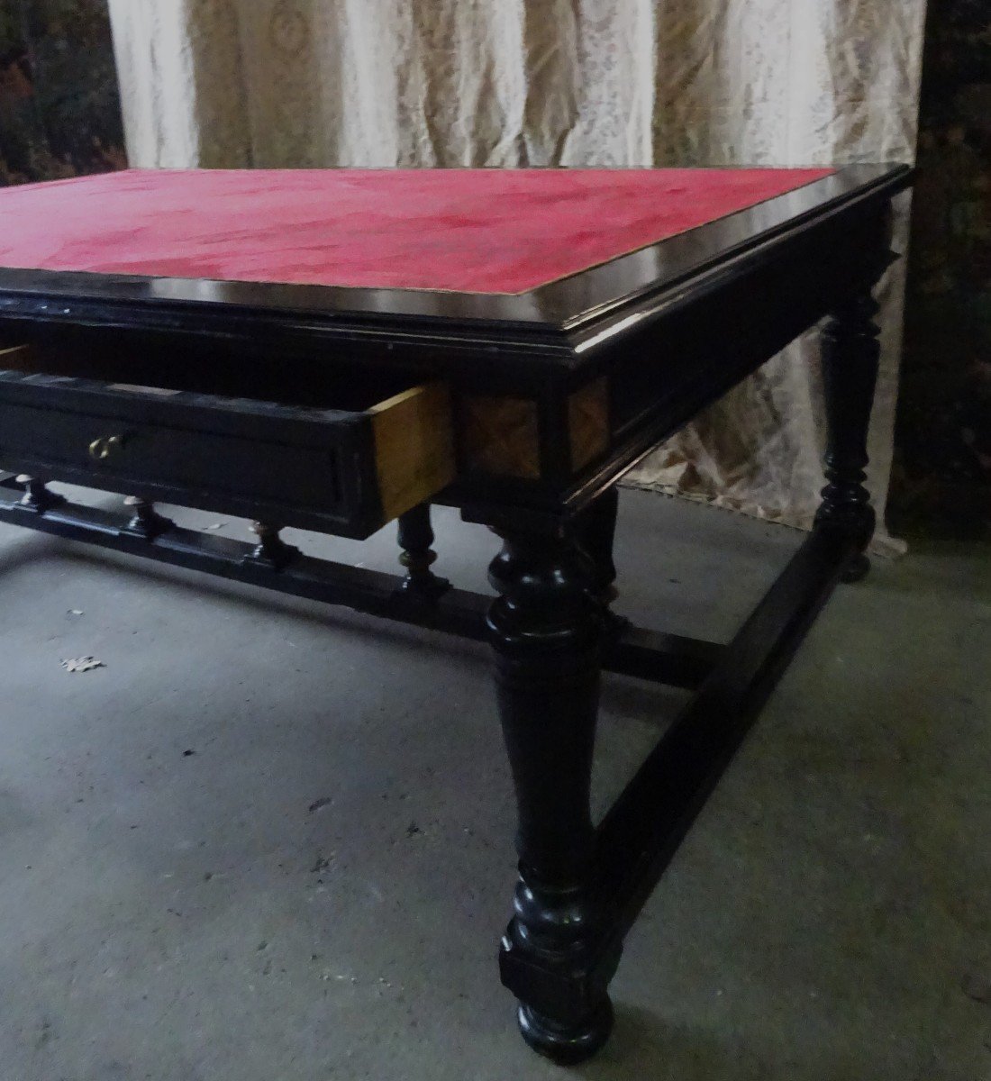 Très Grand Bureau Plat Style Napoléon III-photo-3