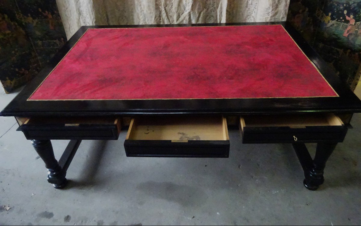Très Grand Bureau Plat Style Napoléon III-photo-4