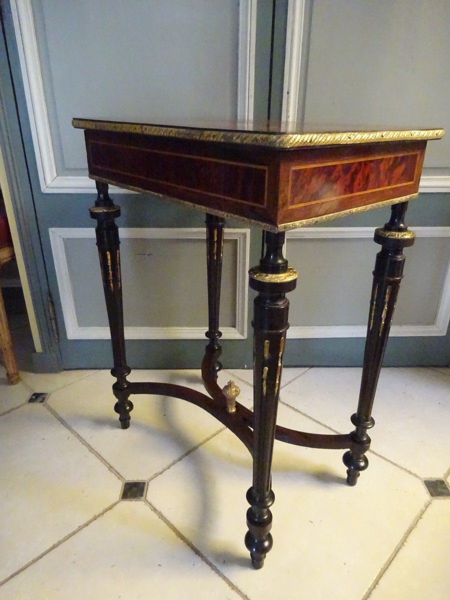 Marquetry Table Works Second Empire Period-photo-2