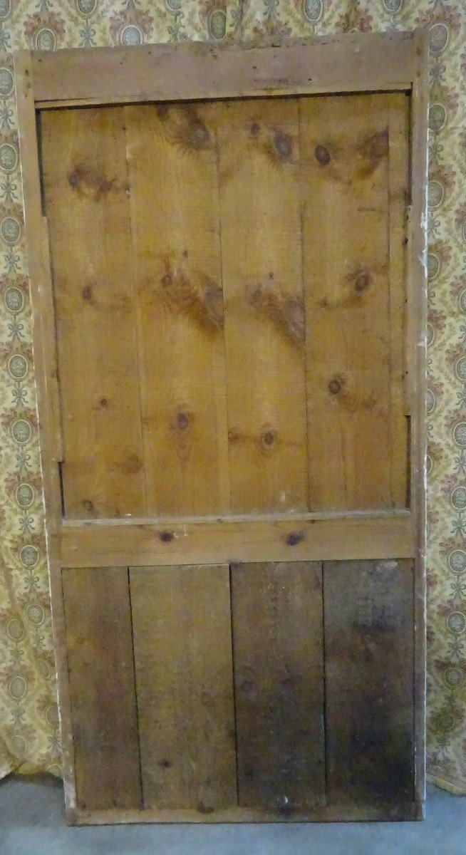 Louis XVI Period Trumeau In Painted Wood-photo-1