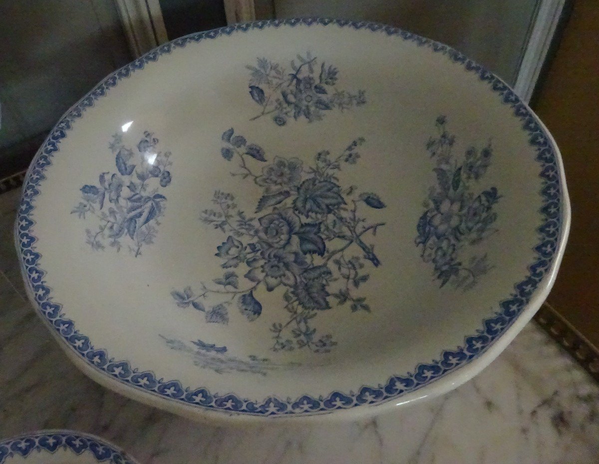 Nécessaire De Toilette époque XIXème En Faïence De Creil Et Montereau-photo-3