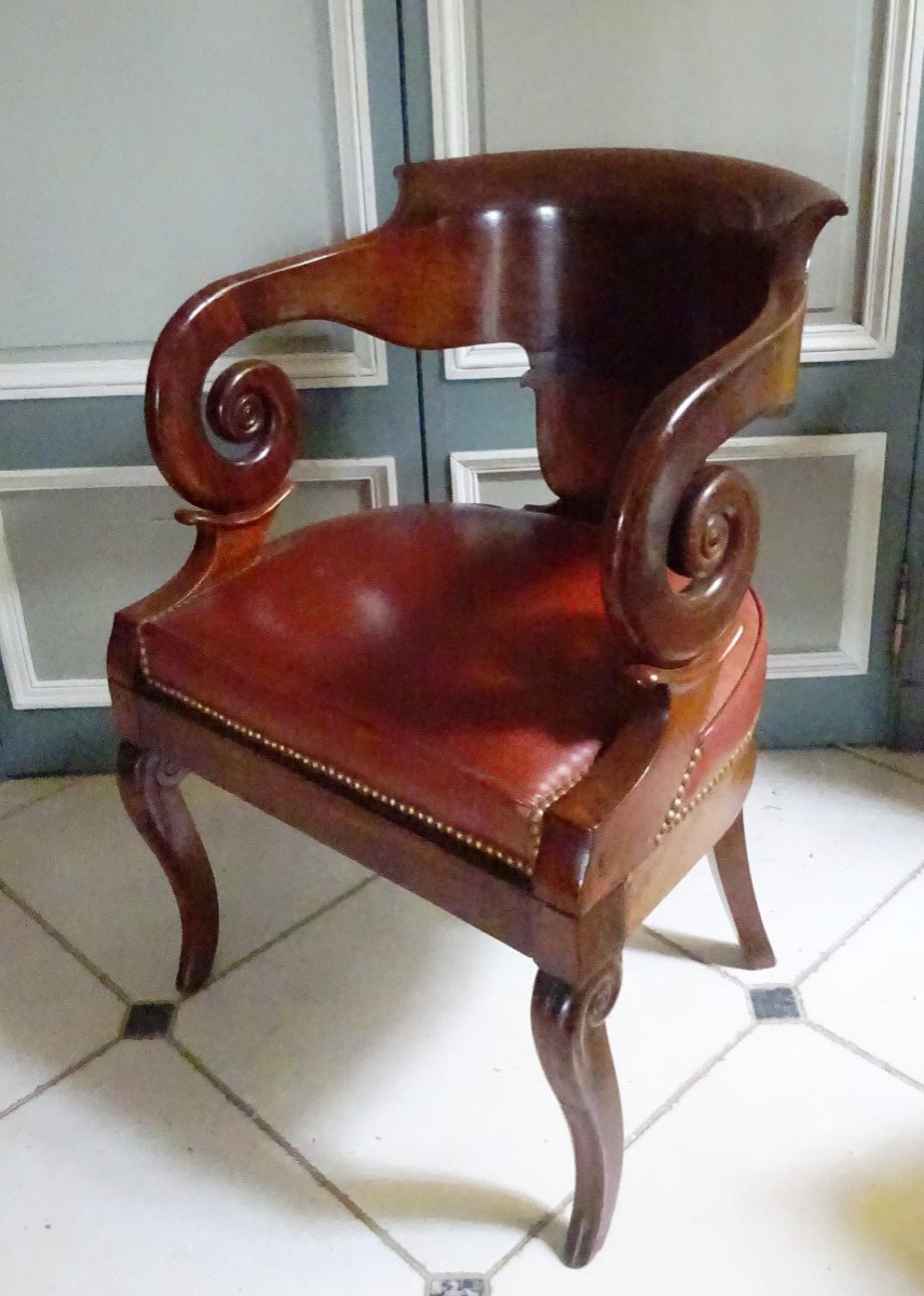 Restoration Period Mahogany Office Chair