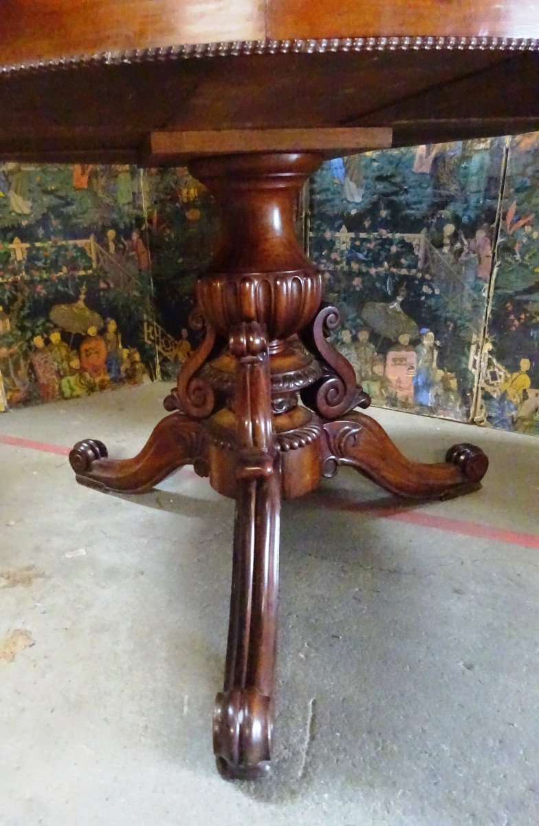 Louis Philippe Period Mahogany Bookcase Pedestal-photo-1