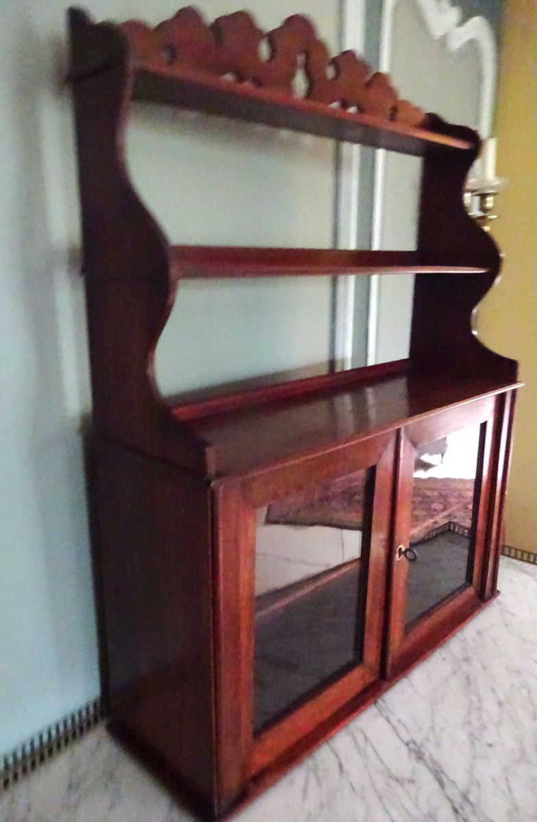 Mahogany Shelf To Hang Or Place, Napoleon III Period-photo-2