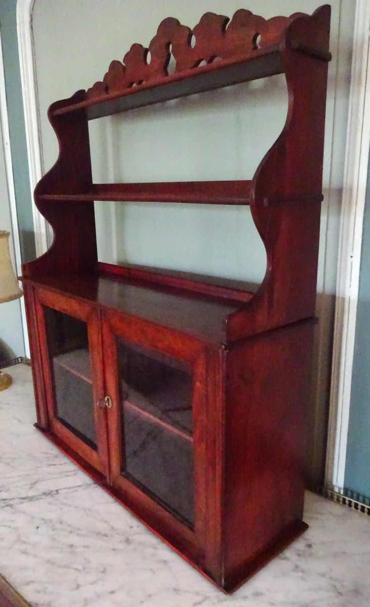 Mahogany Shelf To Hang Or Place, Napoleon III Period-photo-3