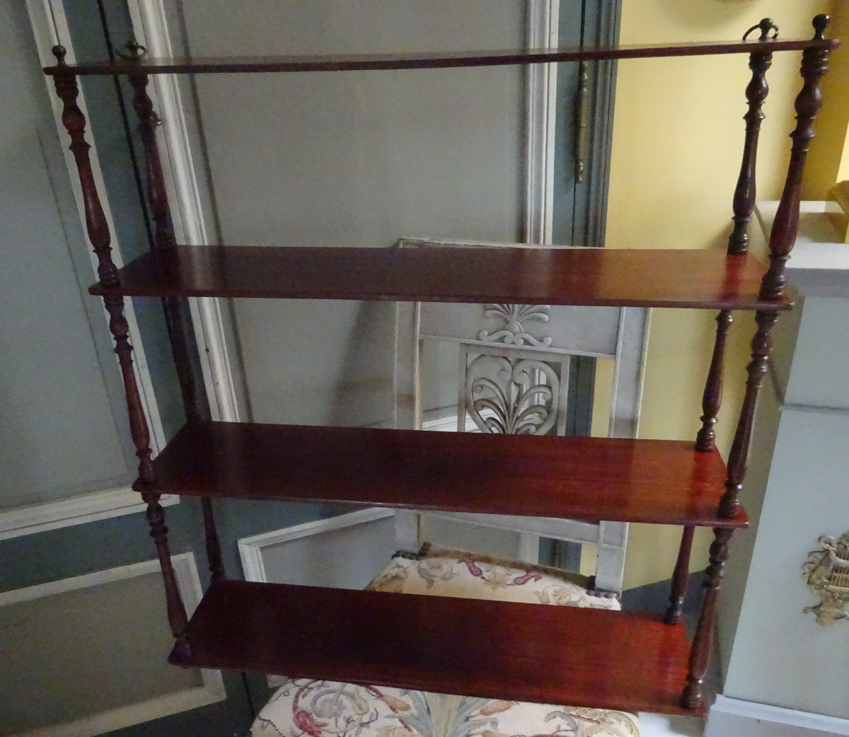 Etagère en acajou massif d'époque Napoléon III-photo-4