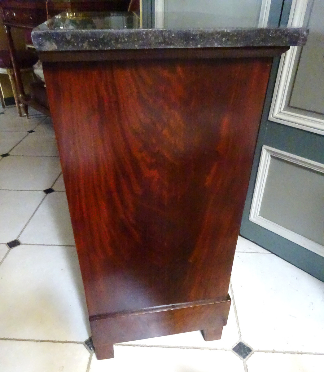 Petite commode d'époque Empire acajou-photo-4