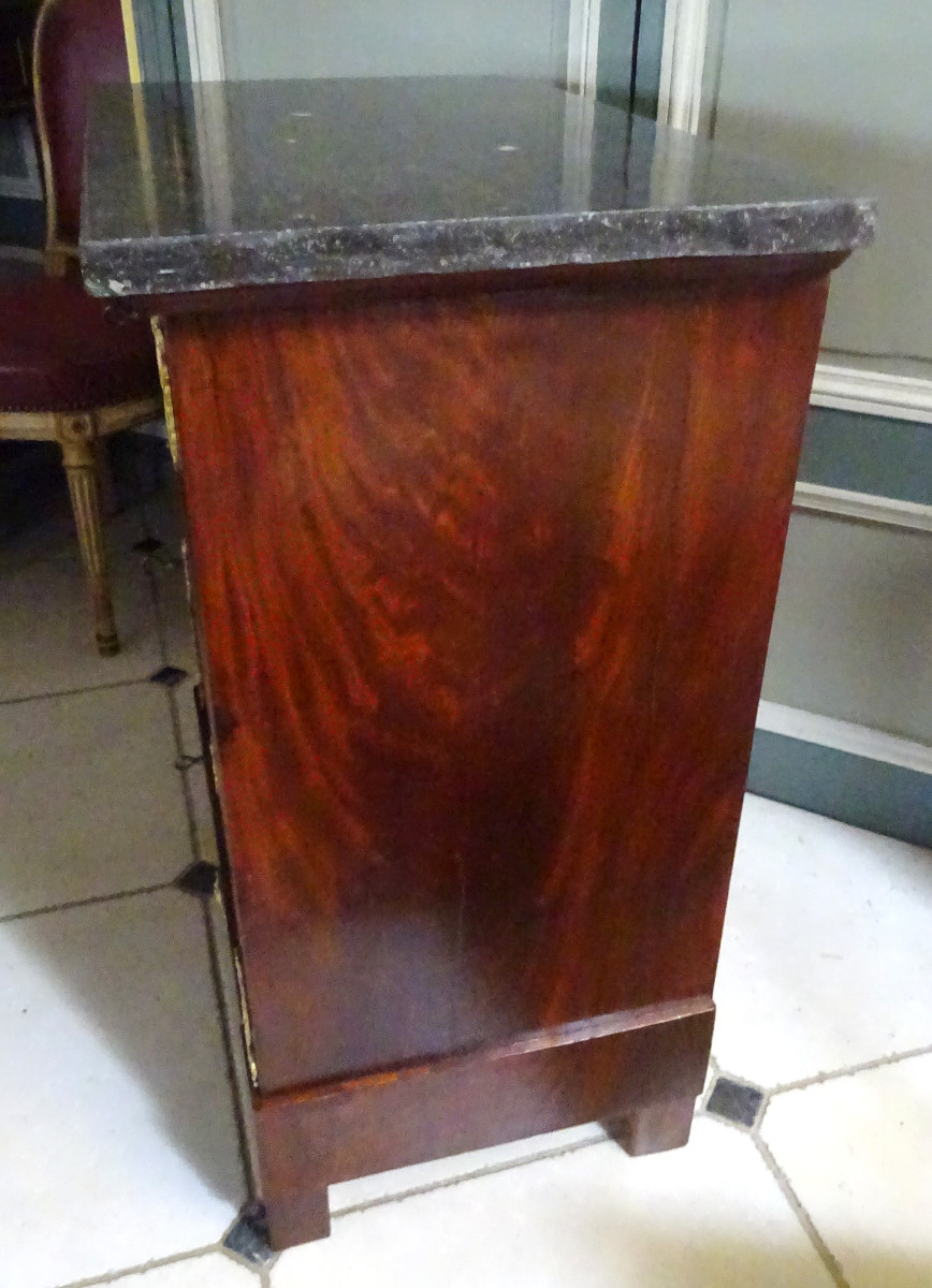 Petite commode d'époque Empire acajou-photo-1