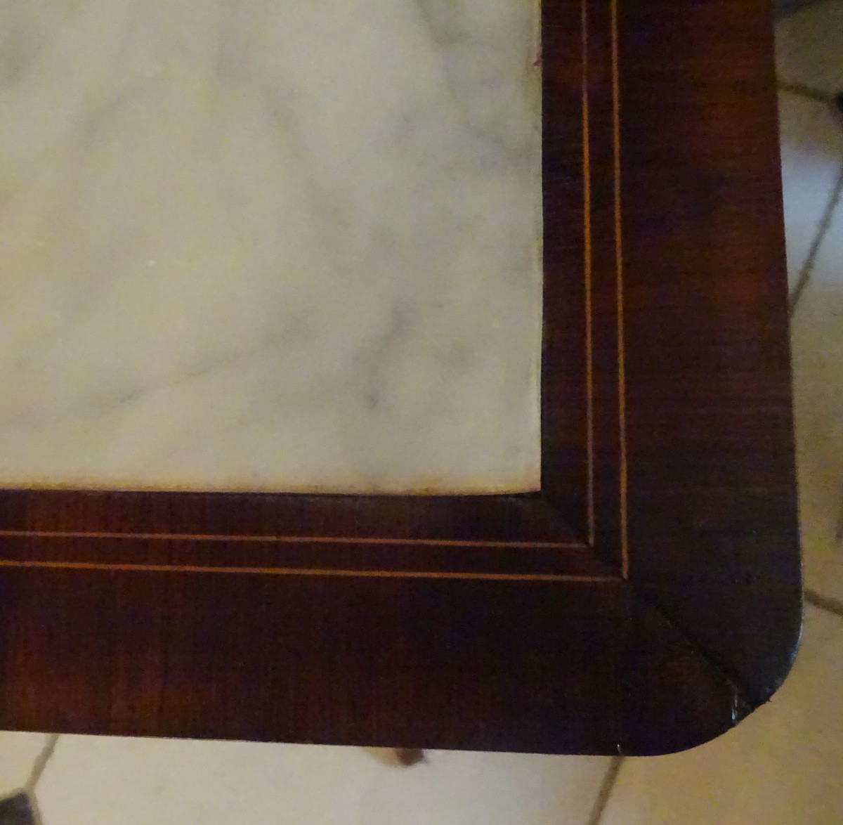 Small Tripod Pedestal Table With Rectangular Top, Dating From The 19th Century-photo-2