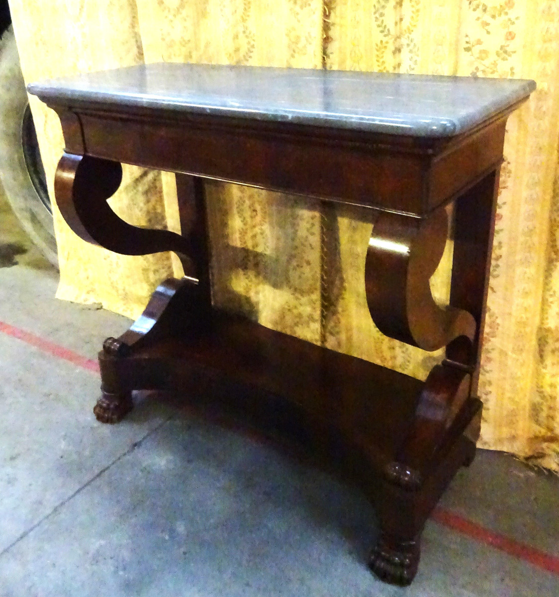 Console acajou d'époque Fin de l'Empire debut de la Restauration-photo-3