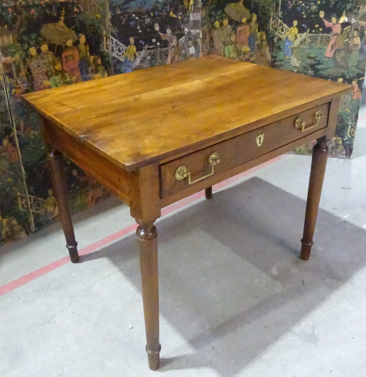 Small Writing Table Or Desk In Late 18th-century Walnut-photo-2
