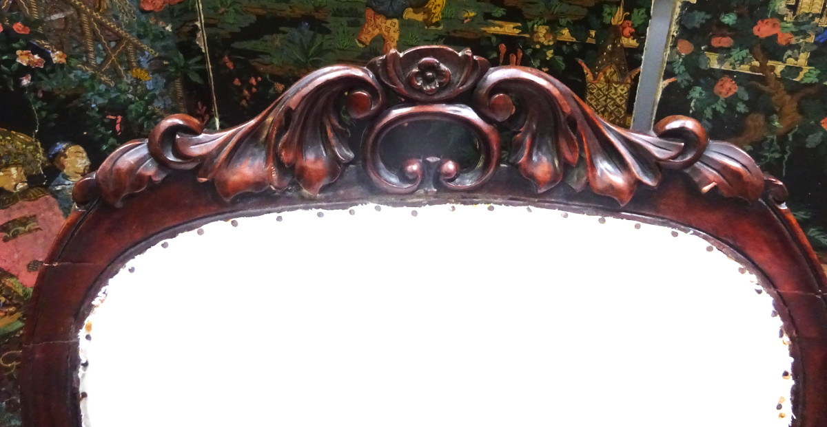 Pair Of Mahogany Armchairs, Mid-19th Century-photo-4