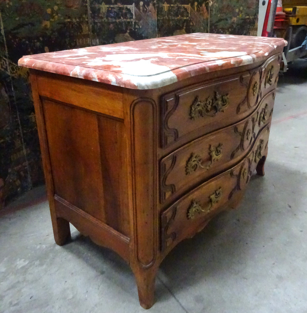 Commode d'époque XVIIIème en noyer.-photo-3