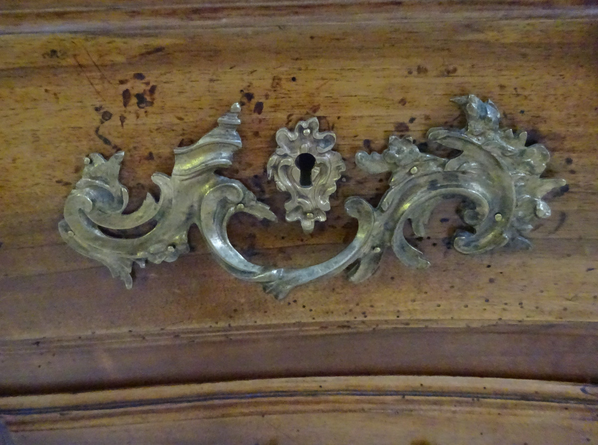 Commode d'époque XVIIIème en noyer.-photo-3