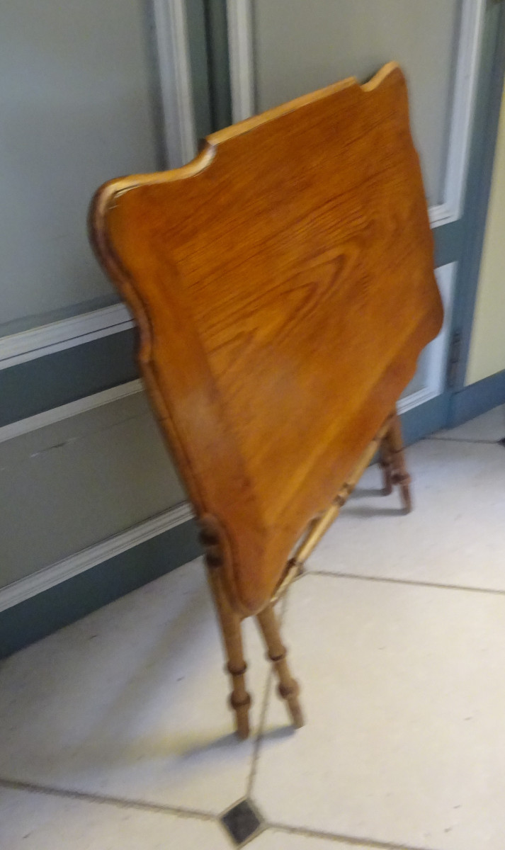 Petite table pliante fin XIX ème-photo-4