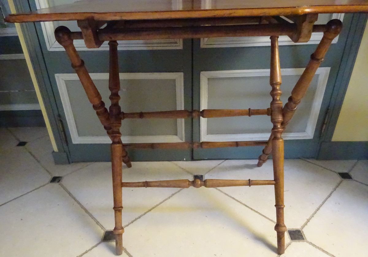 Petite table pliante fin XIX ème-photo-1
