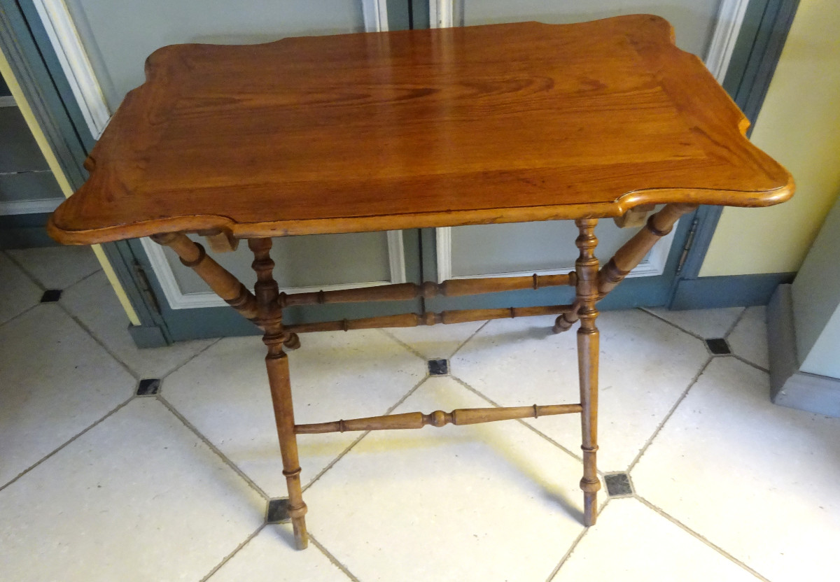 Petite table pliante fin XIX ème