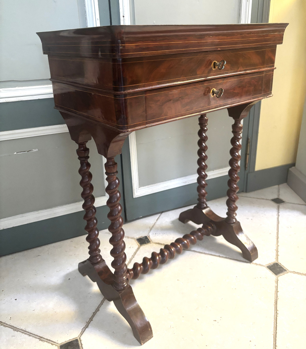 Small Louis Philippe Period Mahogany Work Table