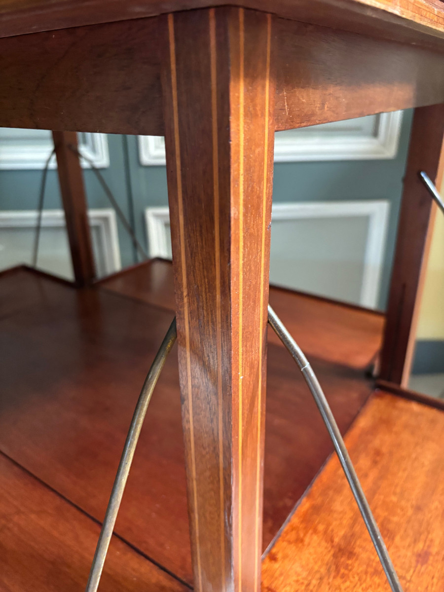Mahogany Tea Table Or Side Table, Early 20th Century-photo-3