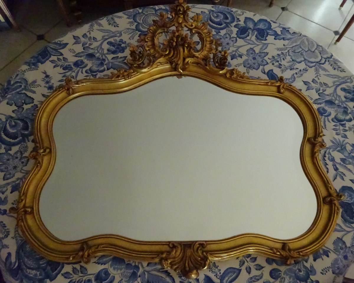 Miroir De Style Rocaille Fin XIXème