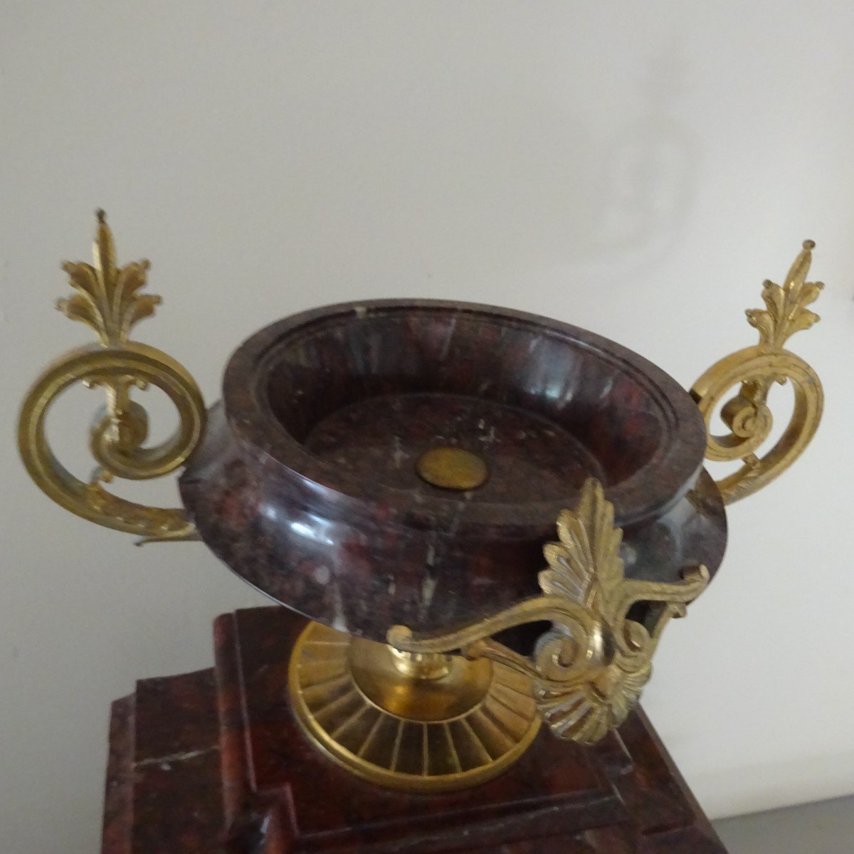 Important Clock And Its Candelabra From Napoleon III Period-photo-6