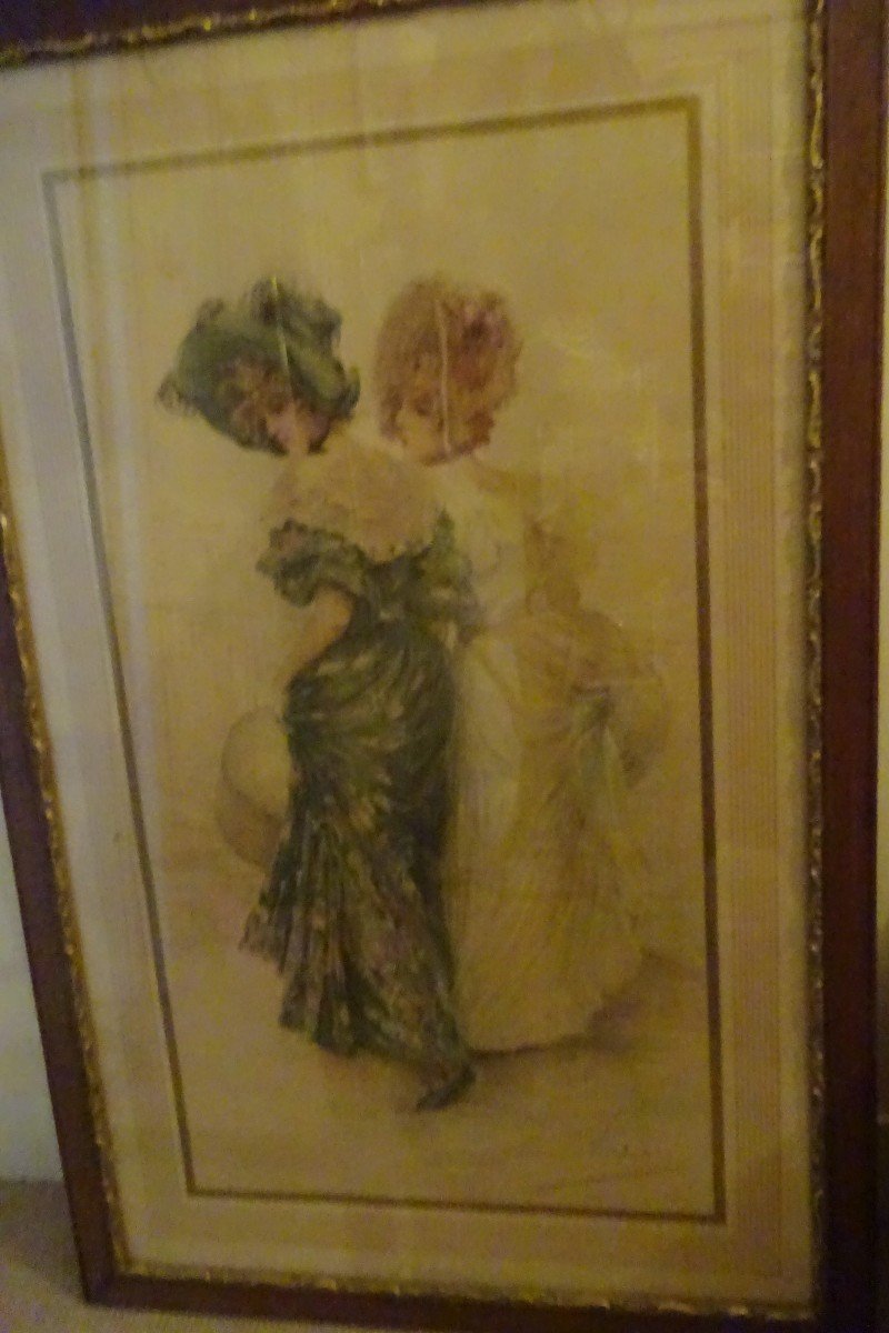 Pair Of Large Engravings Late Nineteenth