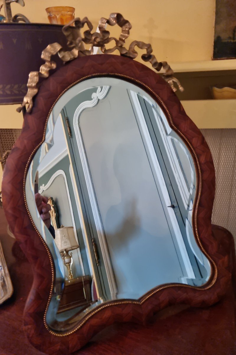 Miroir De Table, Bois De Rose époque III