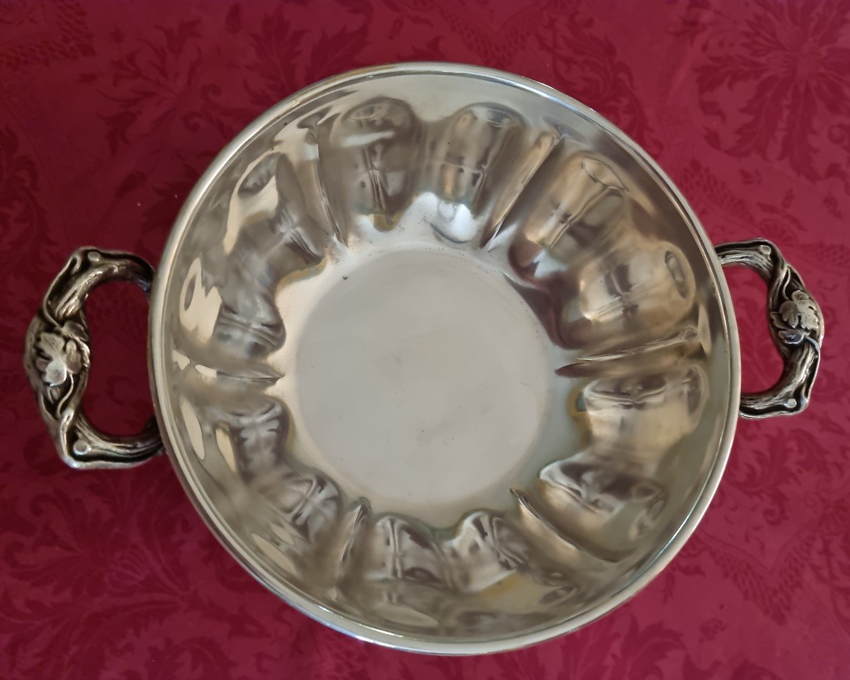 Vegetable Dish In Silver Lined Metal From The Mid-nineteenth Century-photo-2