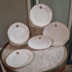 Small Part Of Porcelain Table Service Late Nineteenth