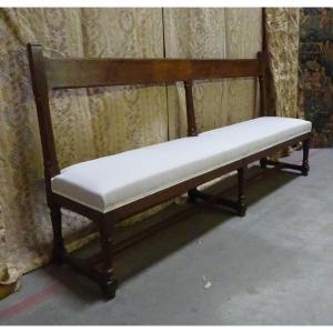Very Large Entrance Or Corridor Bench, Late 19th Century