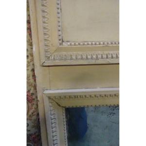 Trumeau d'époque Louis XVI En Bois Peint