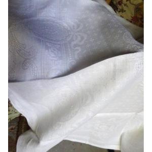 Set Of 12 Large Damask Napkins, Early 20th Century