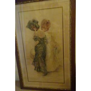 Pair Of Large Engravings Late Nineteenth