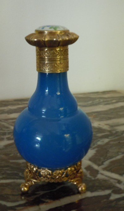 Perfume Bottle In Opaline 19th-photo-6