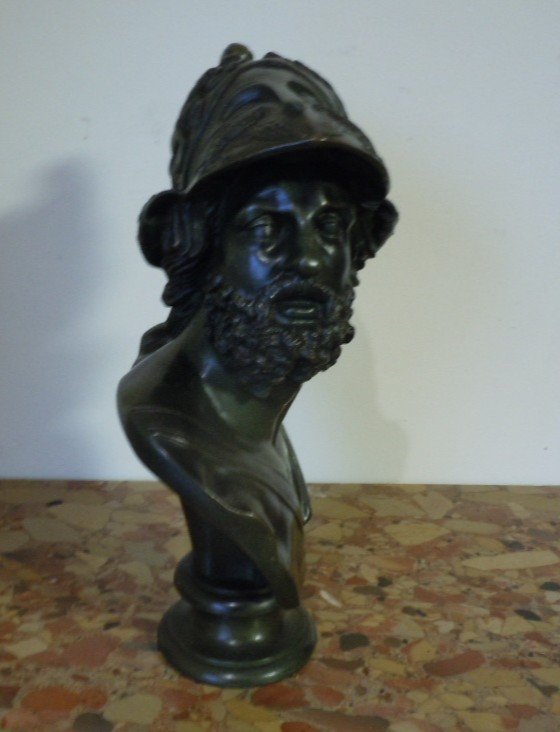 Buste En Bronze De Menelas-photo-2