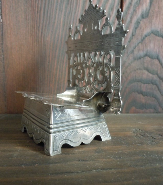 Trone a sel en argent massif russe-photo-6