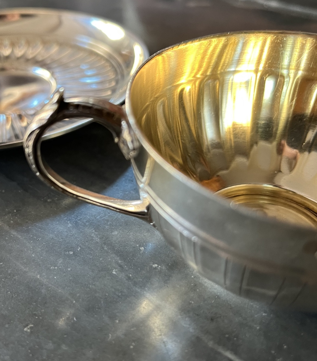 Tasse à thé en argent massif-photo-1