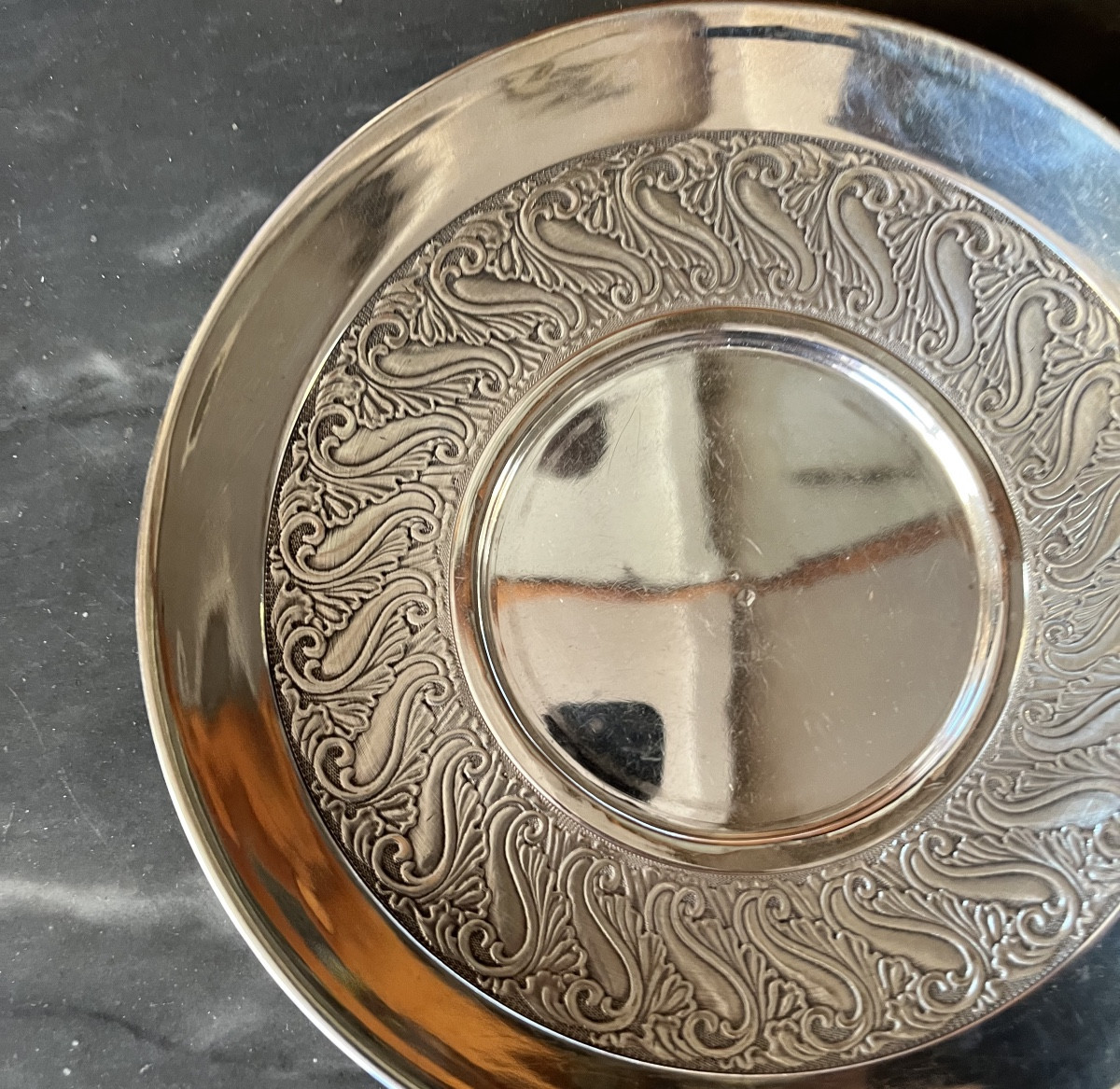 Tasse a chocolat en argent massif -photo-1