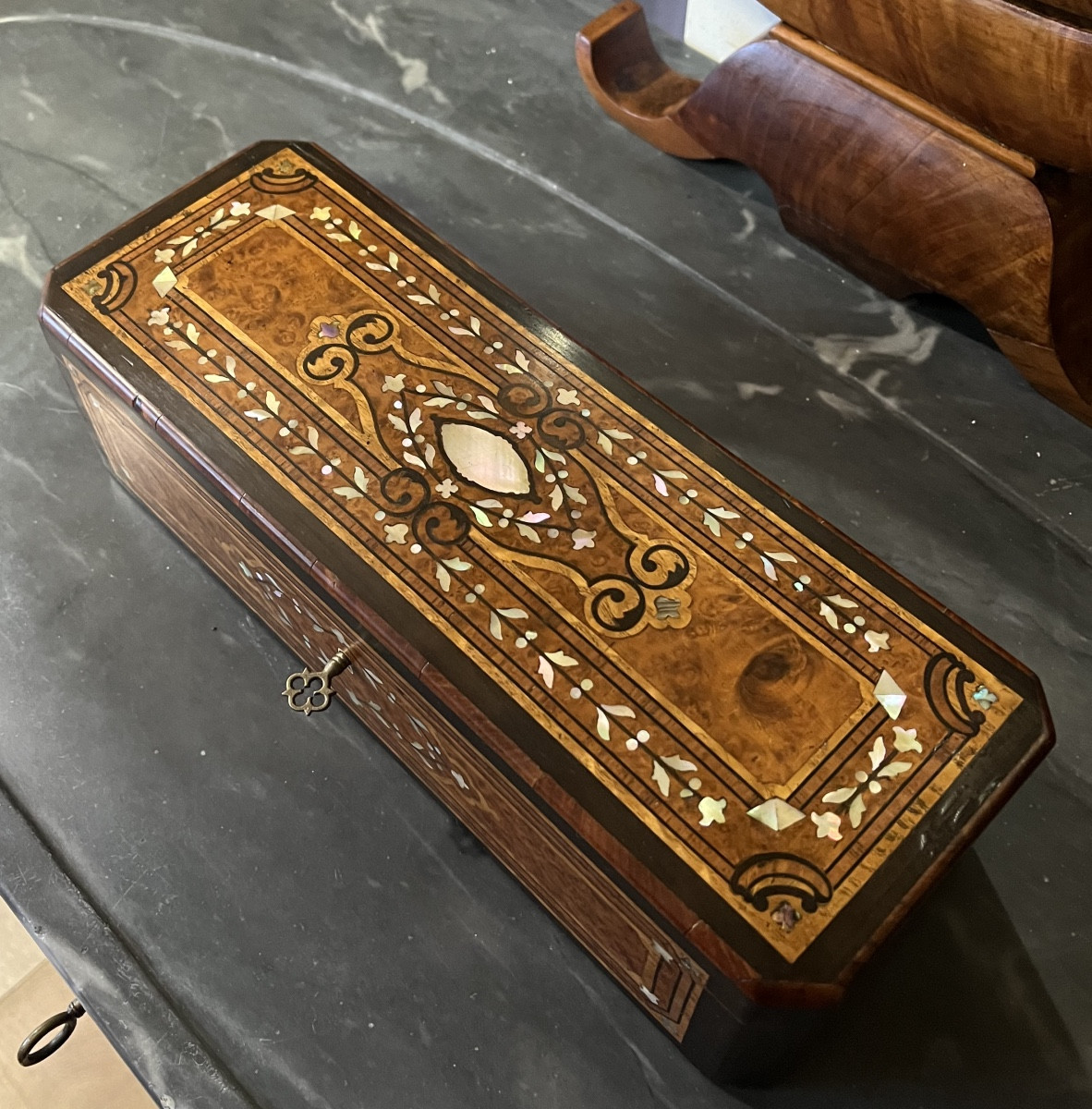 Napoleon III Glove Box Signed Leruth Paris-photo-3