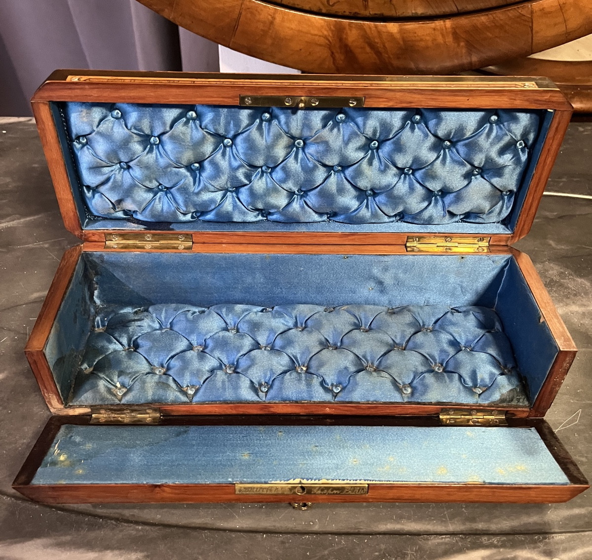 Napoleon III Glove Box Signed Leruth Paris-photo-3