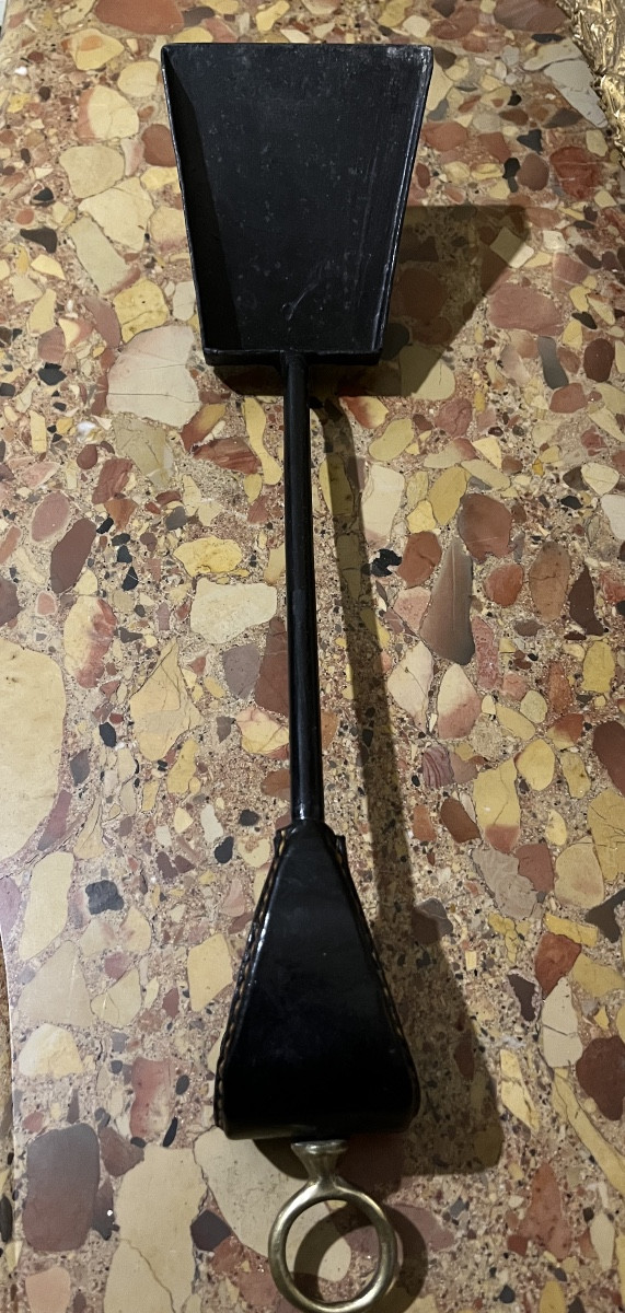 Nécessaire de cheminée Jacques Adnet-photo-1