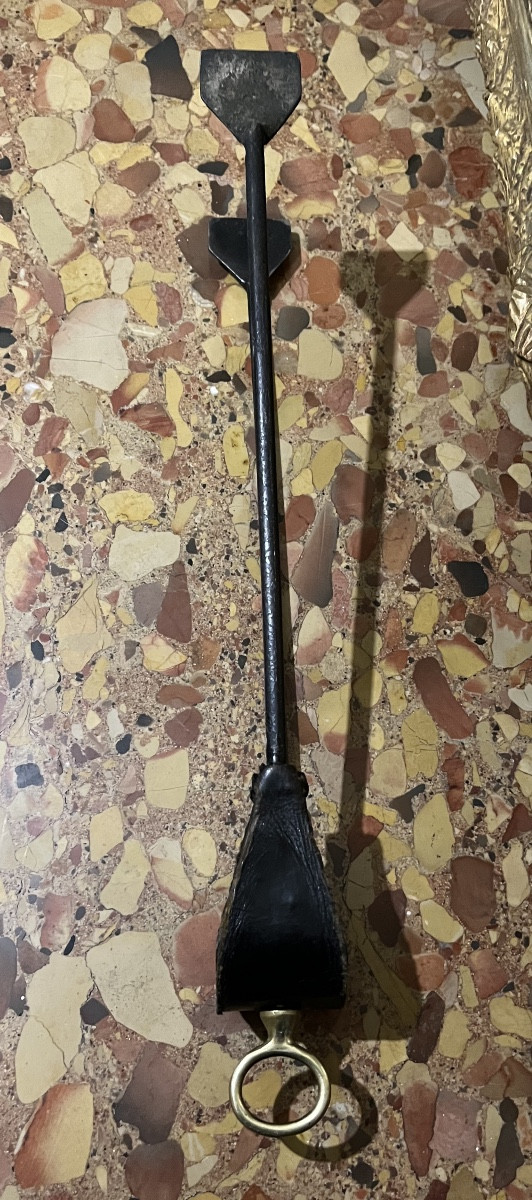 Nécessaire de cheminée Jacques Adnet-photo-7