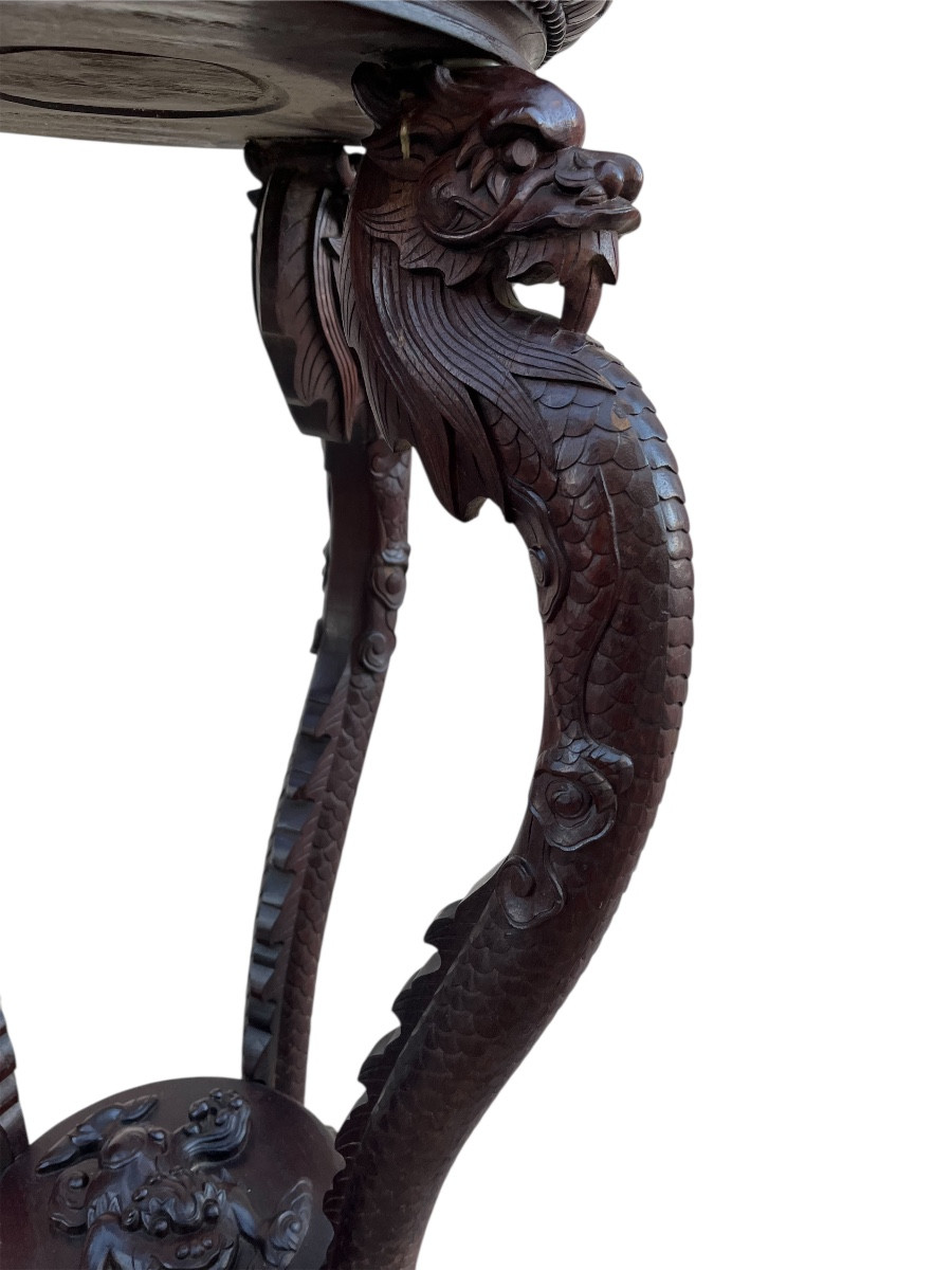 Paire de sellettes indochinoise 19 eme siecle-photo-4